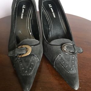 Anne Klein Buckle Pointed-Toe Pumps